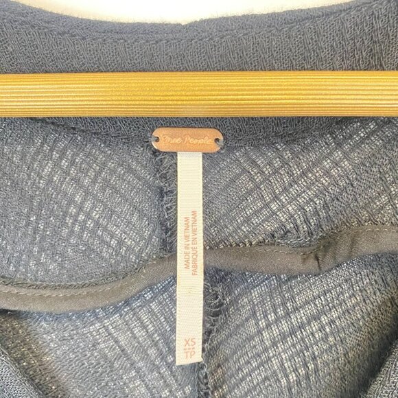 Free People Morning Dolman Sleeve Black Guaze Top - Picture 4 of 12